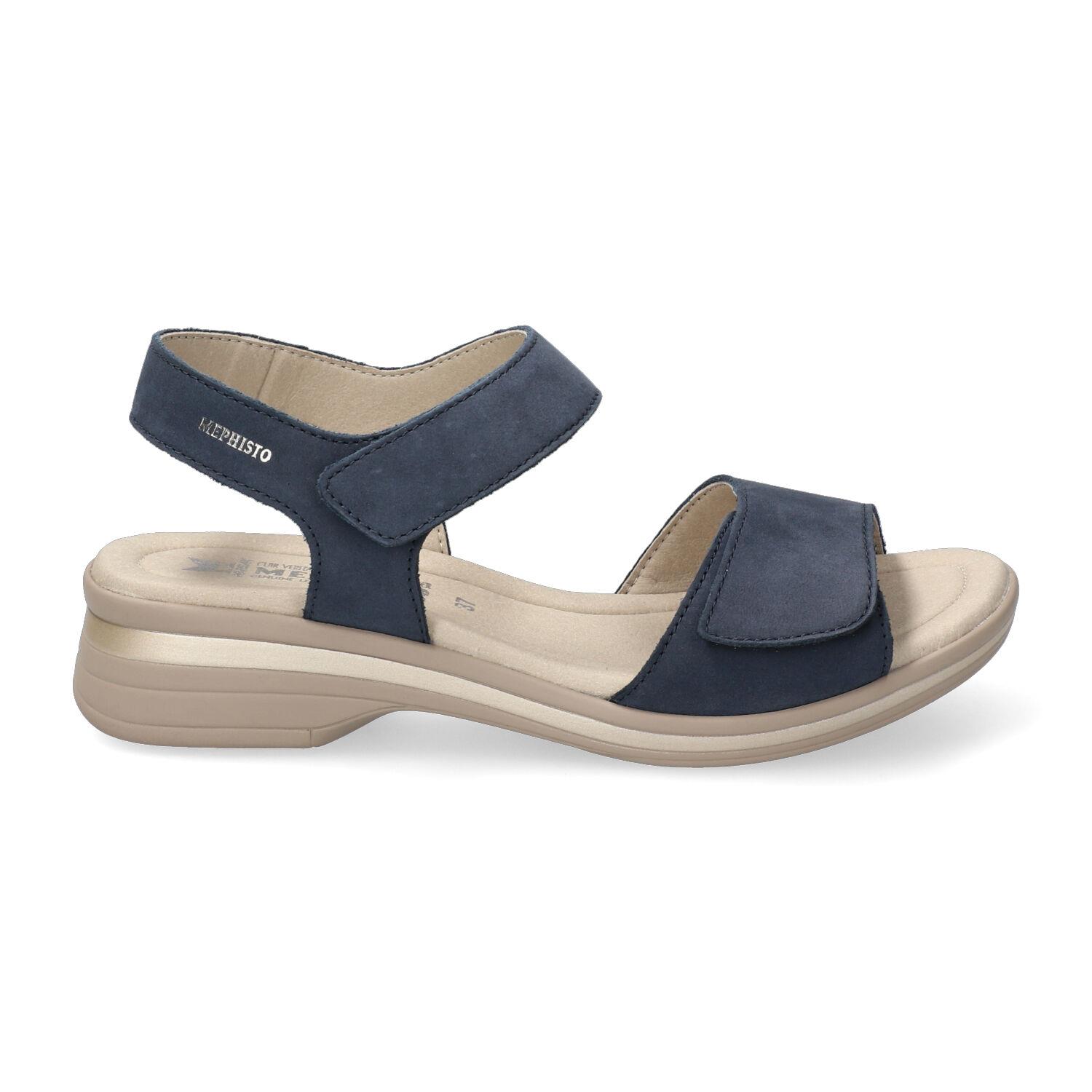 sandales femme modèle Floraline Bleu jean - Mephisto